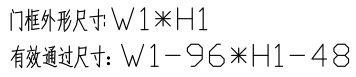 铝合金门节点示意图
